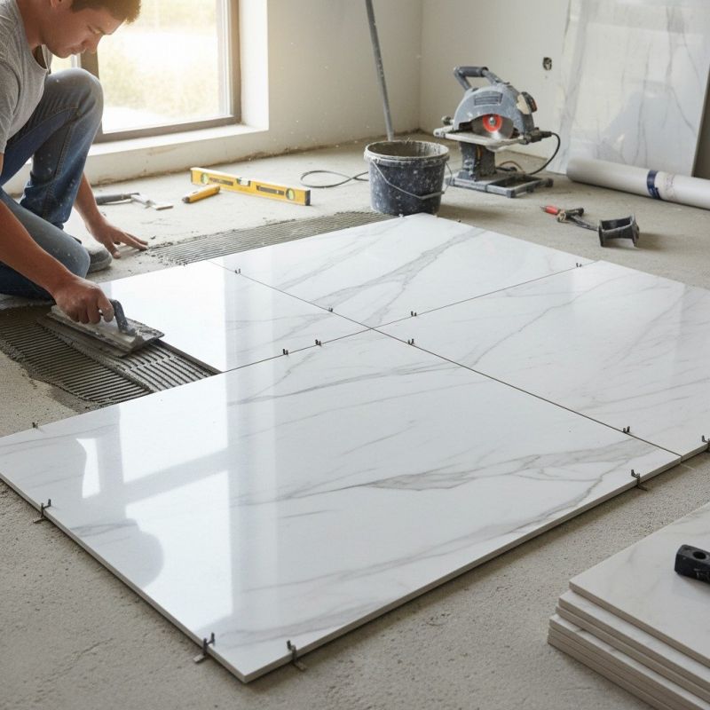 Marble Slab Installation